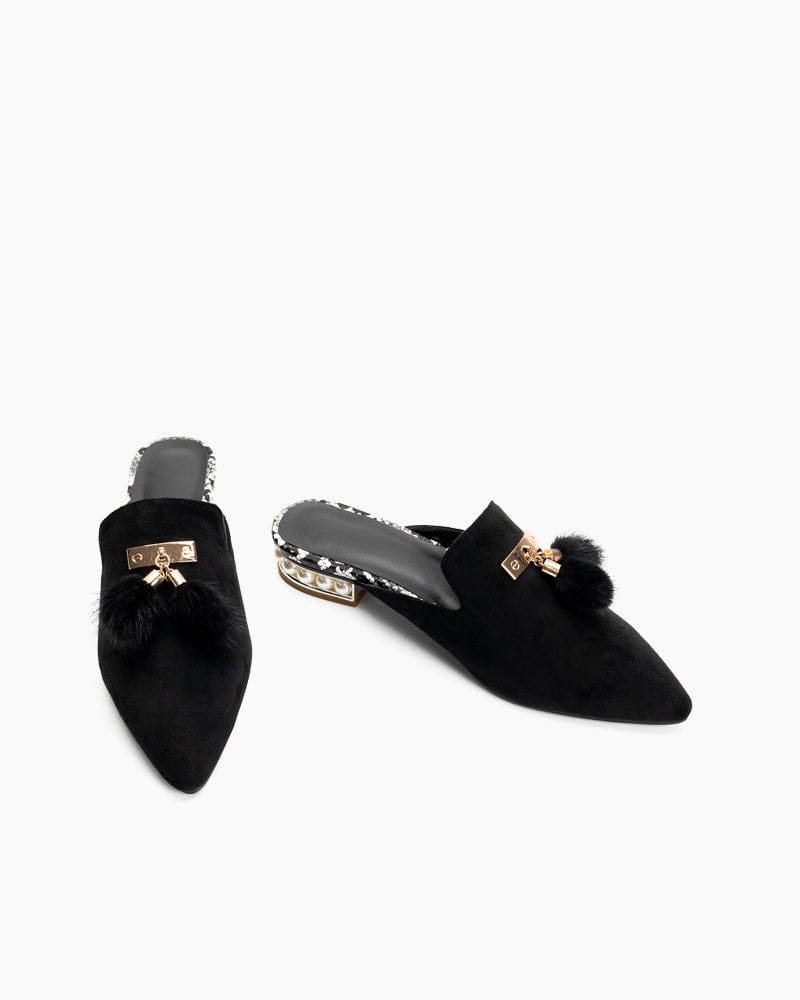 Flat Tassel Mules