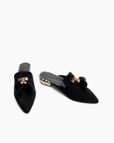 Flat Tassel Mules