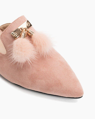 Flat Tassel Mules