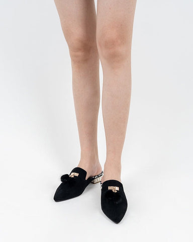 Flat Tassel Mules
