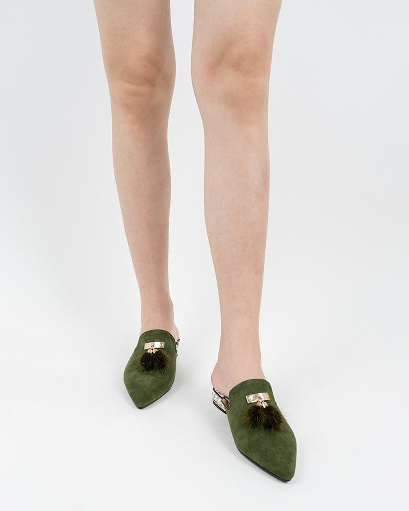 Flat Tassel Mules