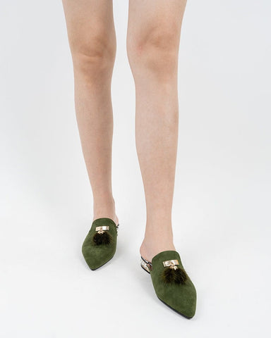 Flat Tassel Mules