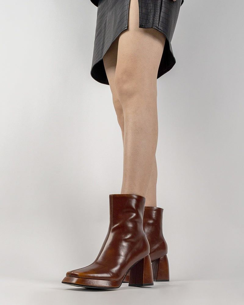 Square-Toe-Block-Chunky-Heeled-Platform-Mid-Calf-High-Heels-Boots