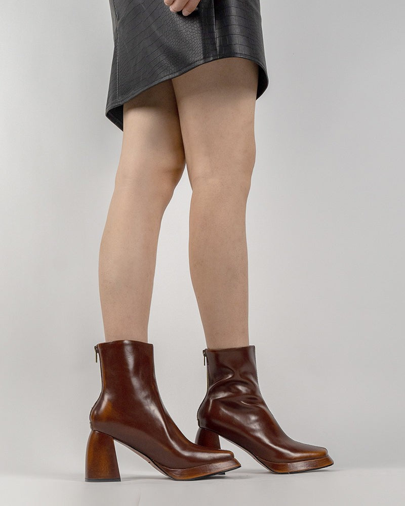 Square-Toe-Block-Chunky-Heeled-Platform-Mid-Calf-High-Heels-Boots