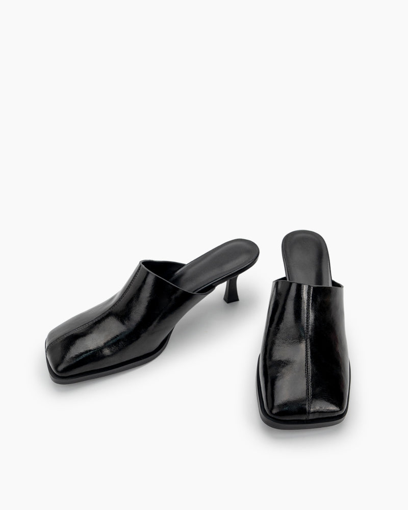 Square-Toe-Solid-Mule-Heeled-Slides
