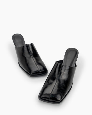 Square-Toe-Solid-Mule-Heeled-Slides