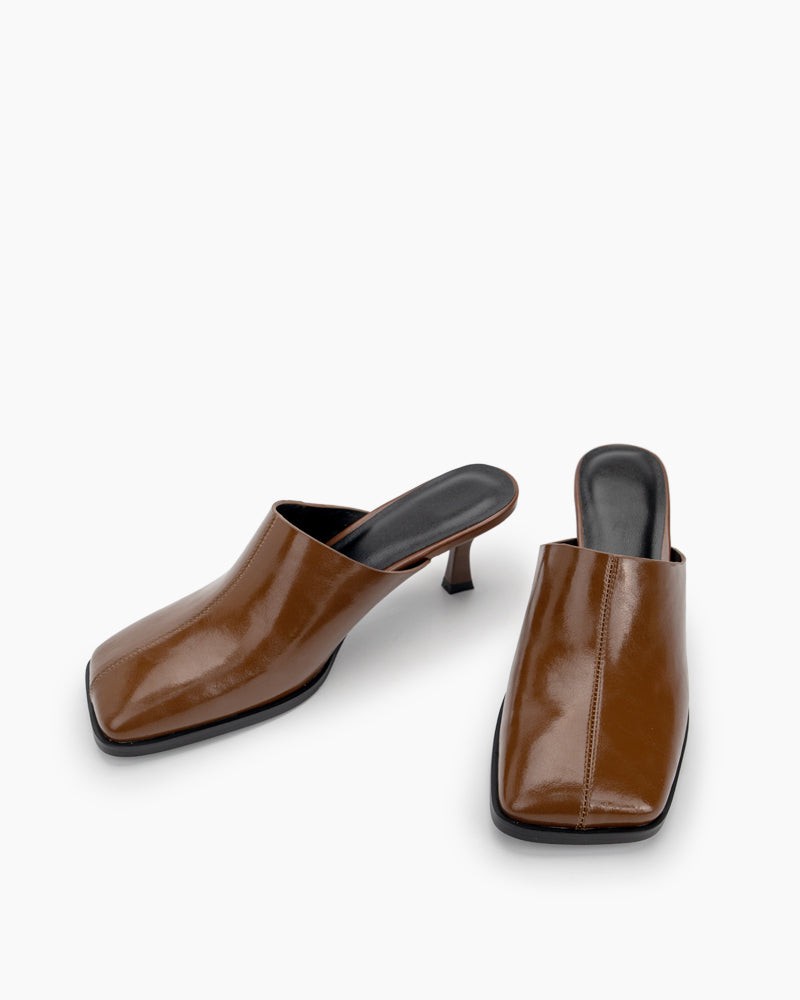 Square-Toe-Solid-Mule-Heeled-Slides