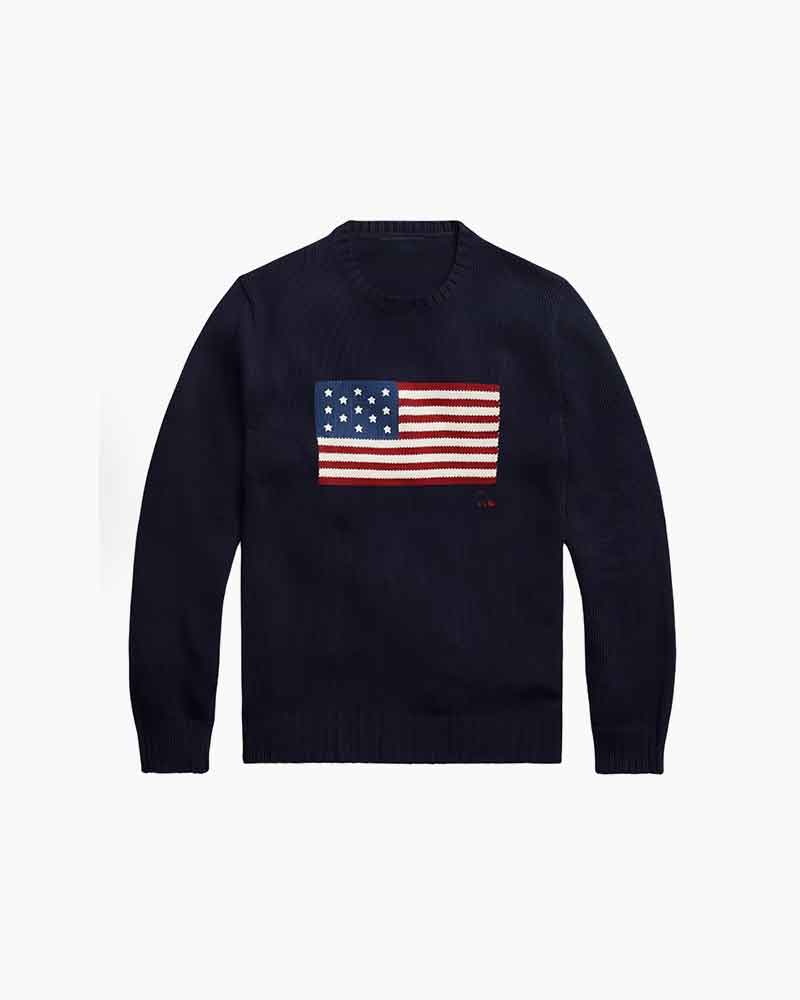 Cozy-Everyday-Flag-Knit-Casual-Sweater-7
