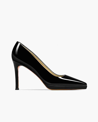 Sleek Patent Pointed-Toe Pumps for Daily and Evening Wear