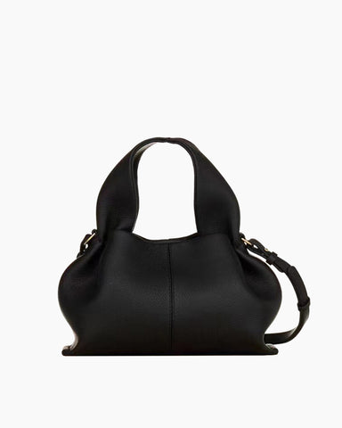 Modern Elegance Leather Cloud Bag