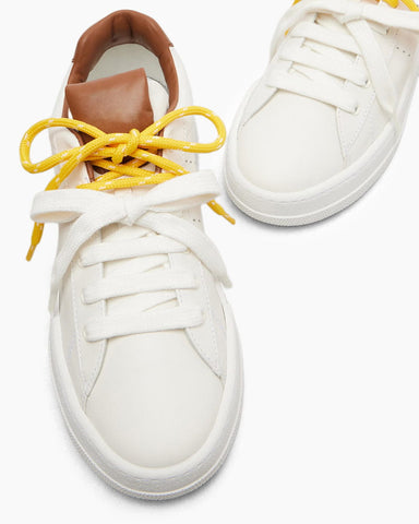 Women‘s White StrideForce Leather Sneakers