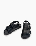 two-strap-buckle-flat-ankle-comfortable-adjustable-sandals
