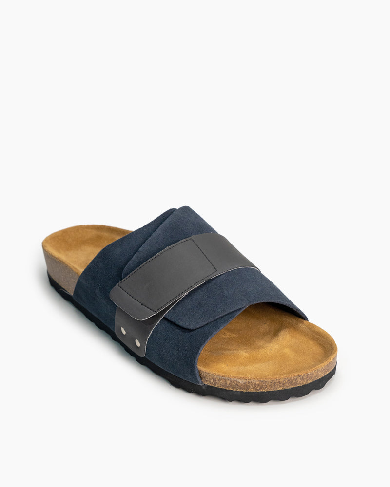 Men's-Fashion-Cork-Footbed-Leather-Slippers-Sandals