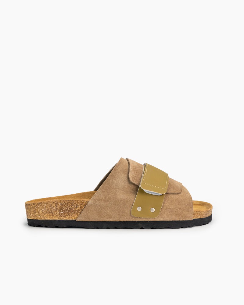 Men's-Fashion-Cork-Footbed-Leather-Slippers-Sandals