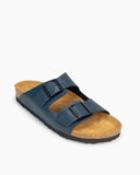 Men's-Adjustable-Buckle-Cork-Footbed-Leather-Slippers