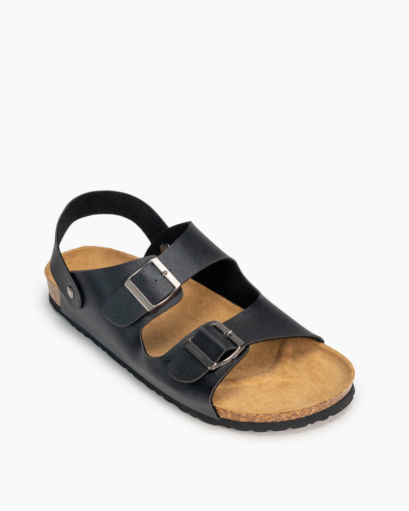 Men's-Adjustable-Buckle-Comfort-Cork-Footbed-Sandals
