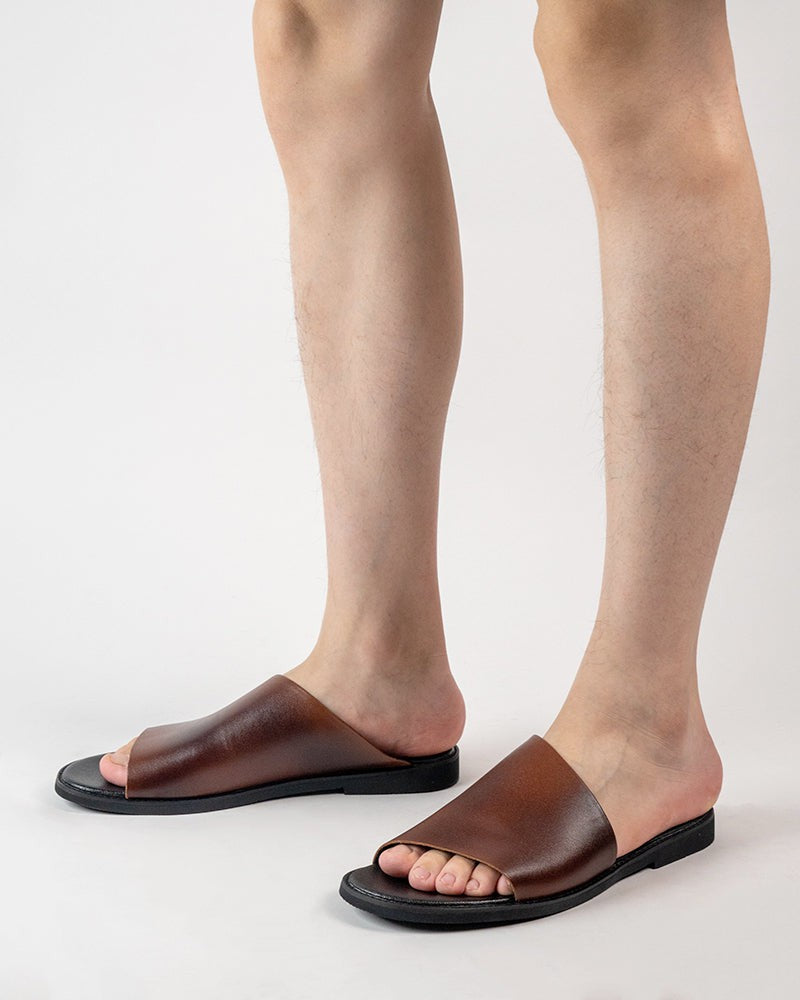 Men's-Minimalist-Leather-Anti-slip-Slippers-Sandals