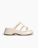 Studded Comfort Dressy Summer Platform Wedge Sandals