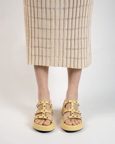 Studded Comfort Dressy Summer Platform Wedge Sandals