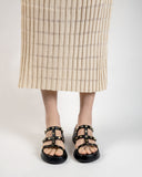 Studded Comfort Dressy Summer Platform Wedge Sandals