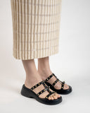 Studded Comfort Dressy Summer Platform Wedge Sandals