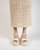 Ankle Strap Buckle Open Toe Platform Sandals