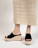 Espadrilles Platform Chunky Heel Slides Wedge Sandals