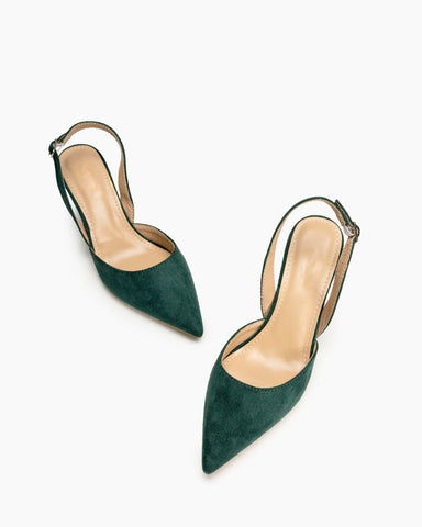 Minimalist-Suede-Pointed-Toe-Mid-Heel-Pumps