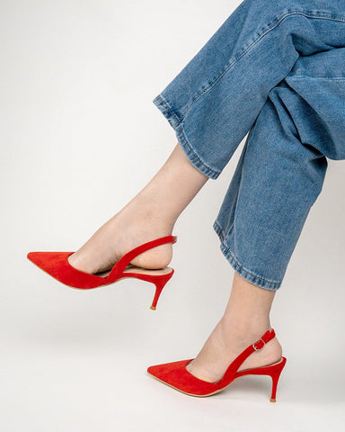 Minimalist-Suede-Pointed-Toe-Mid-Heel-Pumps