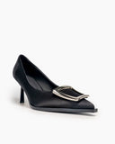 Metal-Square-Buckle-Satin-Wedding-Stilettos-High-Heel-Pumps