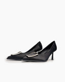 Metal-Square-Buckle-Satin-Wedding-Stilettos-High-Heel-Pumps