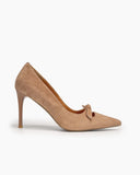 Suede-Sexy-Bow-Tie-Stiletto-Heel-Wedding-Dress-Pumps