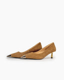 Sexy-Suede-Square-Toe-Stiletto-Mid-Heel-Pumps