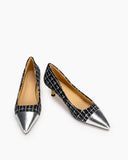 Fabric-Weave-Stiletto-Mid-Heel-Pointed-Toe-Pumps