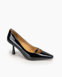 Designer-Buckle-Pointed-Toe-Stiletto-High-Heel-Pumps