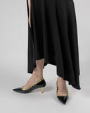 Rivets-Studded-Mid-Heel-Stilettos-Pumps