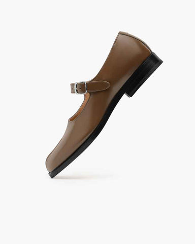 Tabi Chic Mary Jane Leather Ballet Shoes