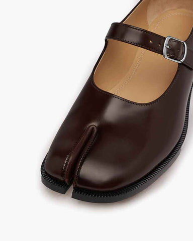 Tabi Chic Mary Jane Leather Ballet Shoes
