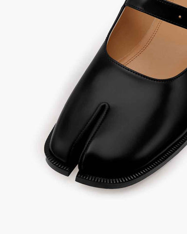 Tabi Chic Mary Jane Leather Ballet Shoes