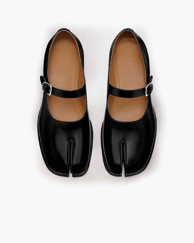 Tabi Chic Mary Jane Leather Ballet Shoes