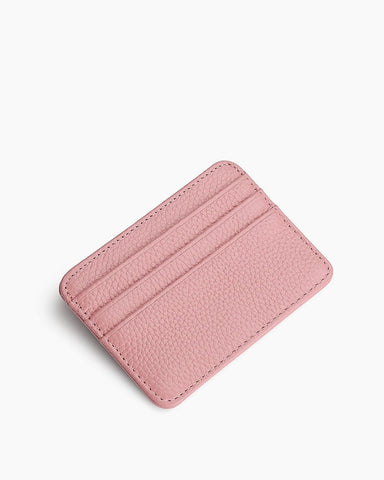 Slim Top Grain Leather Card Holder
