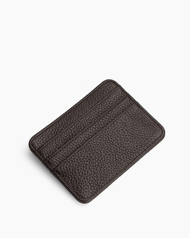 Slim Top Grain Leather Card Holder