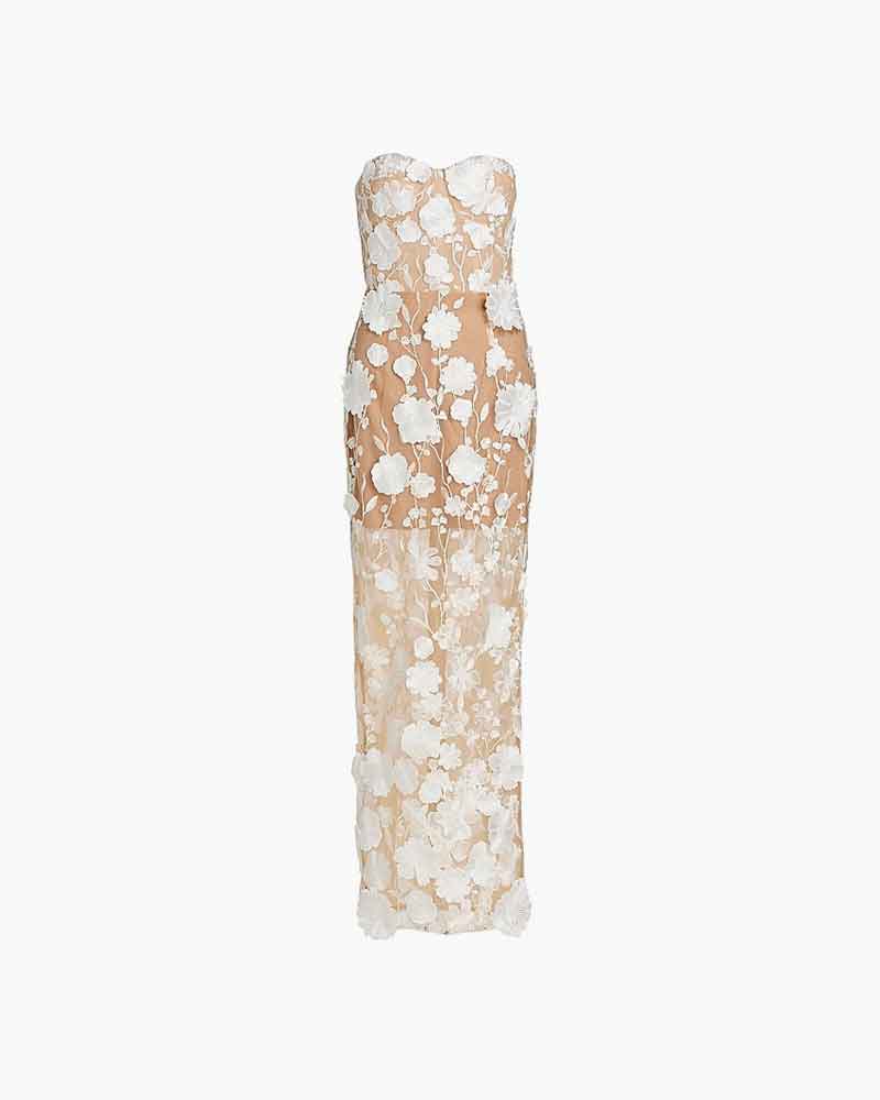 Romantic-Evening-Sheer-Floral-Strapless-Gown-5