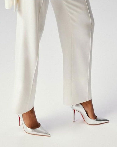 Women's White Miss Z Pumps