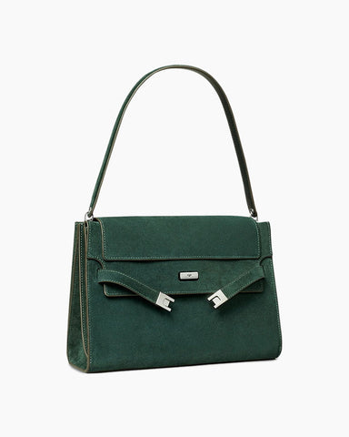Boxy Top Handle Handbag Adjustable Strap