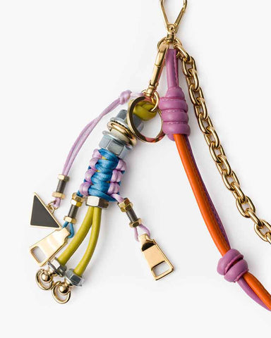 Industrial Style Rope Keychain Gold Chain