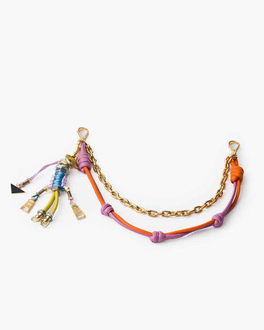 Industrial Style Rope Keychain Gold Chain