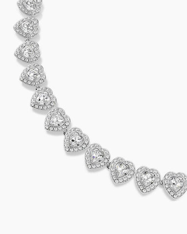 Mixed Cut Heart Necklace