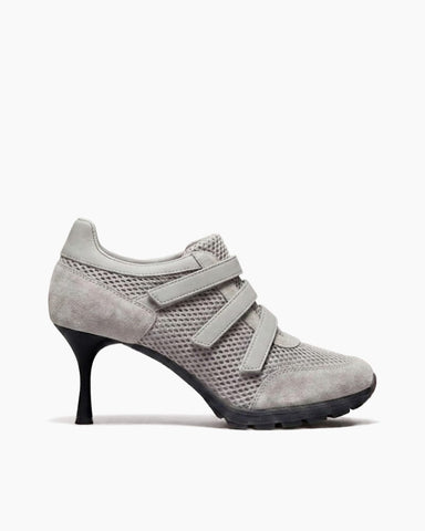 (Pre-sale) Breathable Mesh Triple-Strap Sneaker Heels