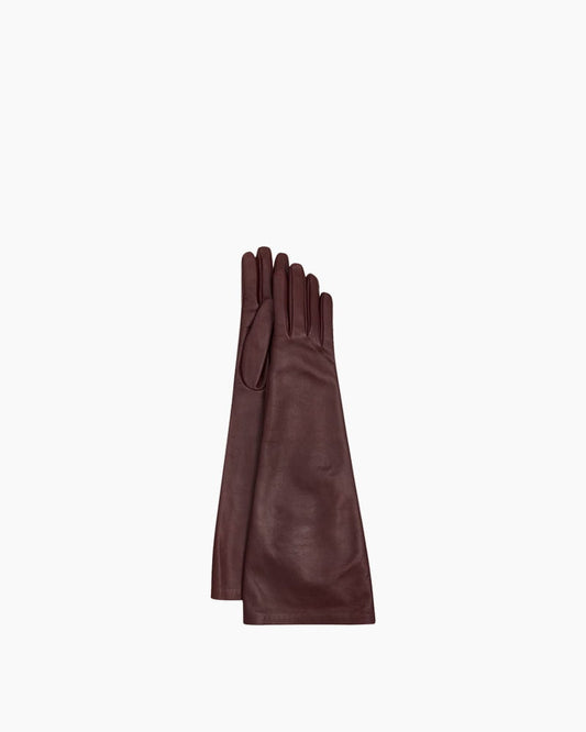 Long Lambskin Gauntlet Gloves Wide Cuff